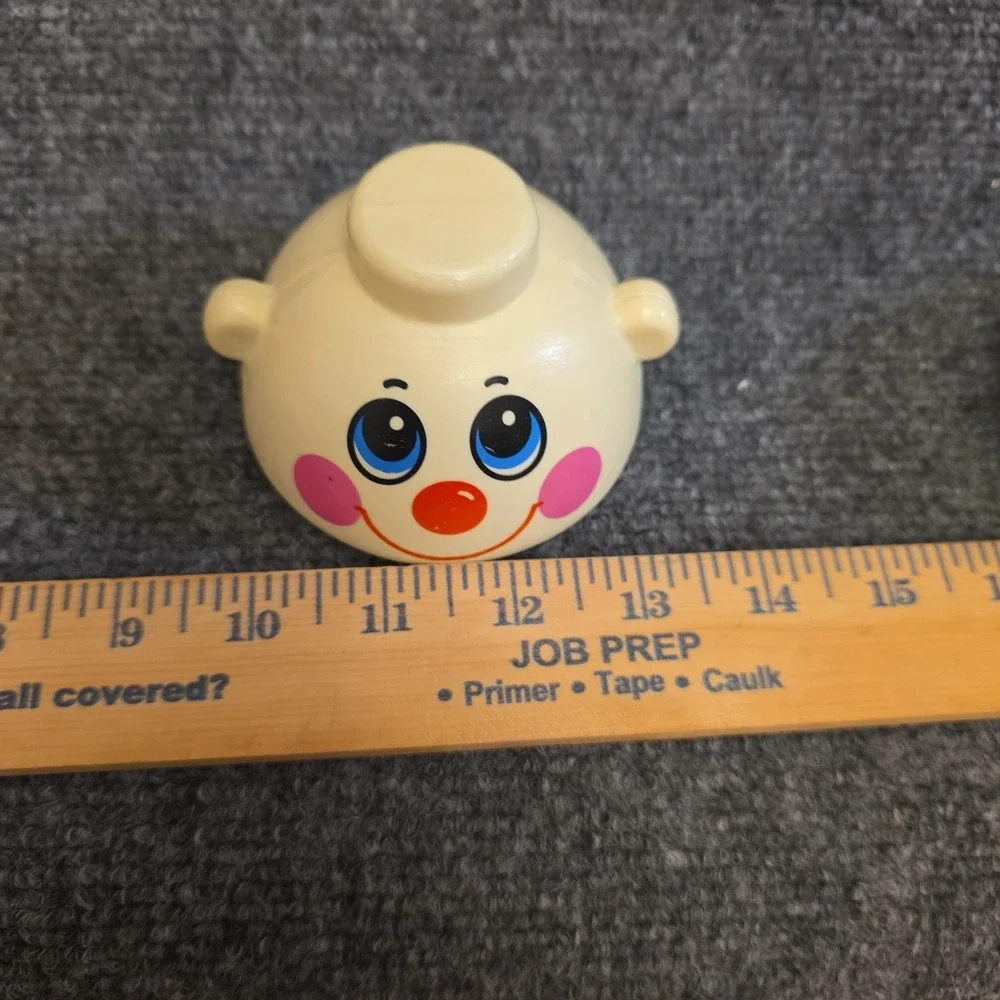 Vtg Playskool Humpty Dumpty Stackable Clown Toy Chimney Base Plastic Preschool
